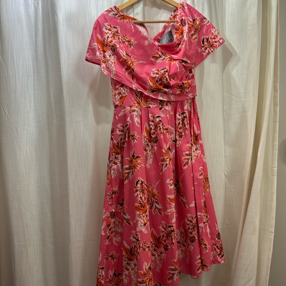 Lelarose Floral Dress Nwot